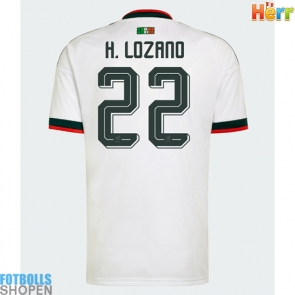 Billiga Mexiko Hirving Lozano #22 Bortatröja VM 2026 Kortärmad